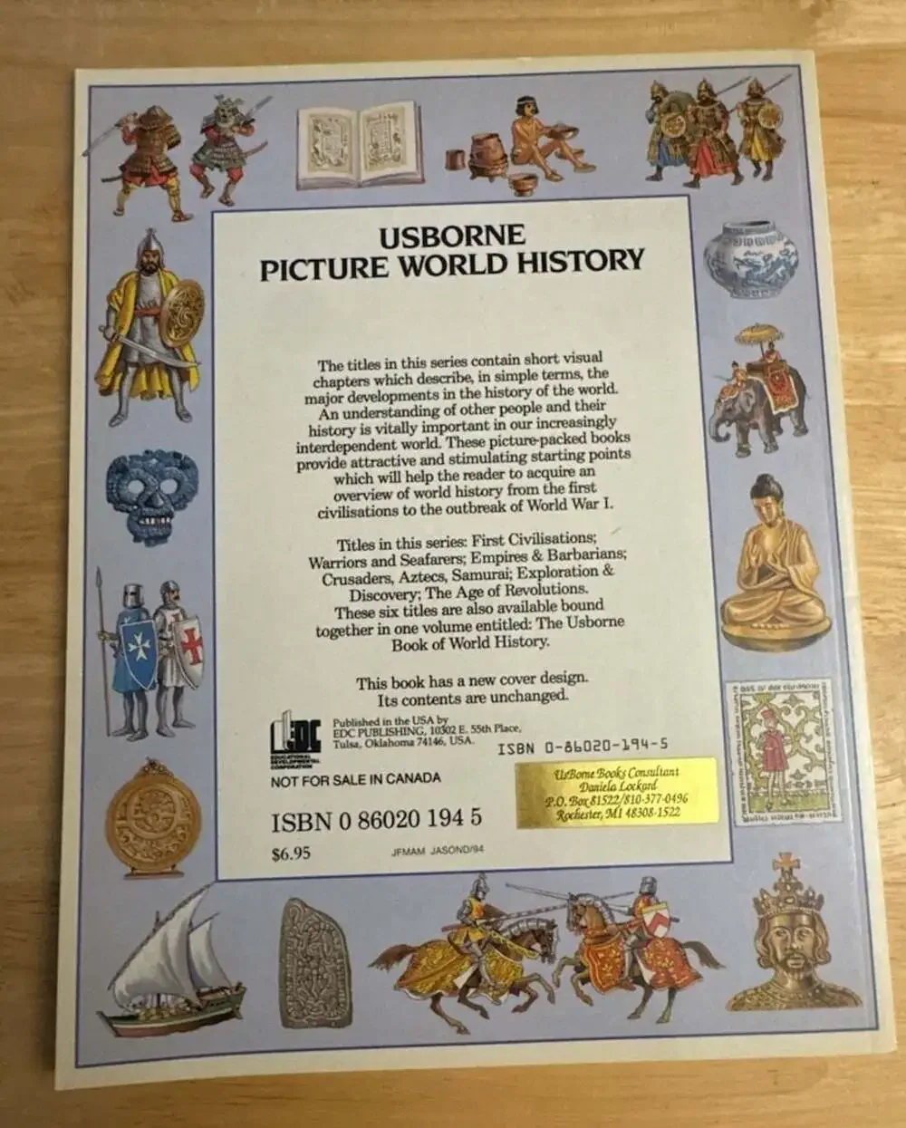 Set of 3 Usborne Picture World History Books: First Civilisations, Empires & Bar